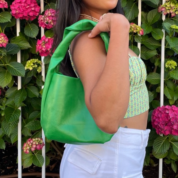 Green Leather Bag - Picture 1 of 7